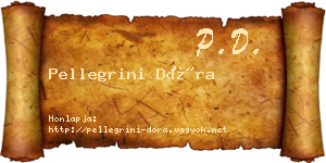 Pellegrini Dóra névjegykártya